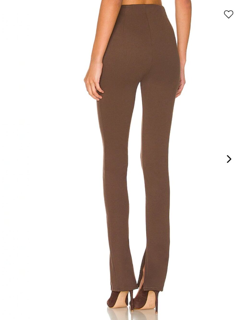 ANINE BING Max Paneled Split-Hem Ponte Pants-Espresso/Brown- US 0/2 MSRP $229 - Picture 3 of 14